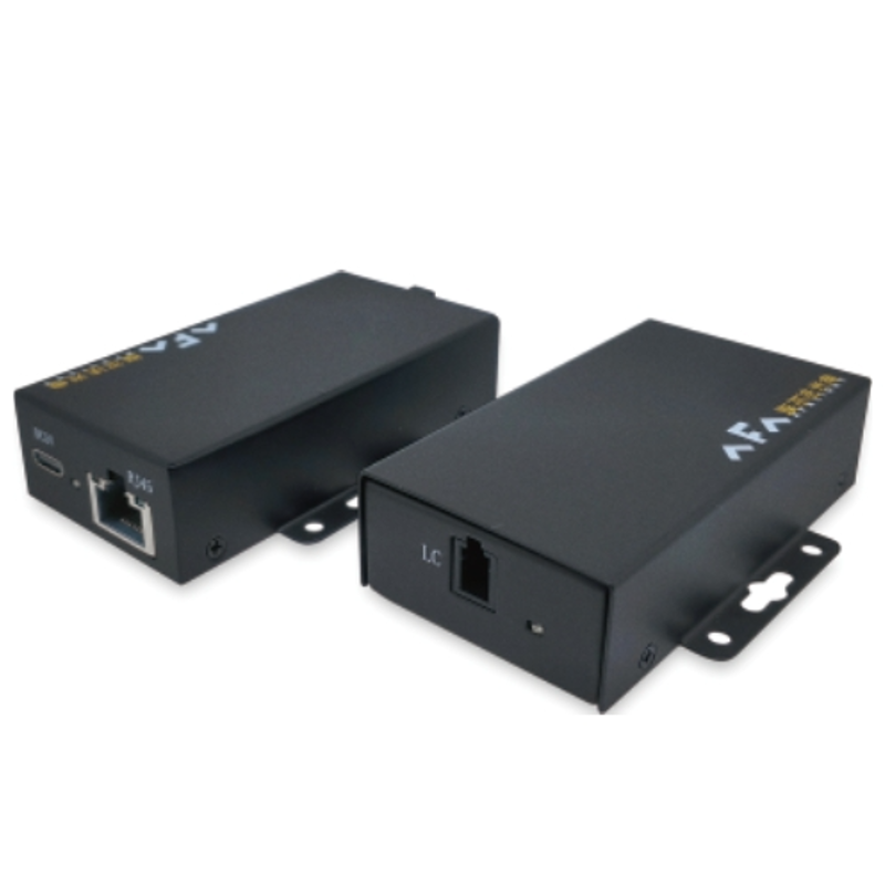 RJ45 To Multimode Single LC Fiber Transceiver